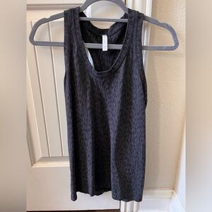 ATHLETA Speedlight Women’s Athletic Tank Top, Black & Grey - size small